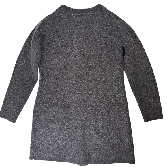 Banana Republic Gray Wool Blend Button Front Long Cardigan Sweater M - Picture 5 of 9